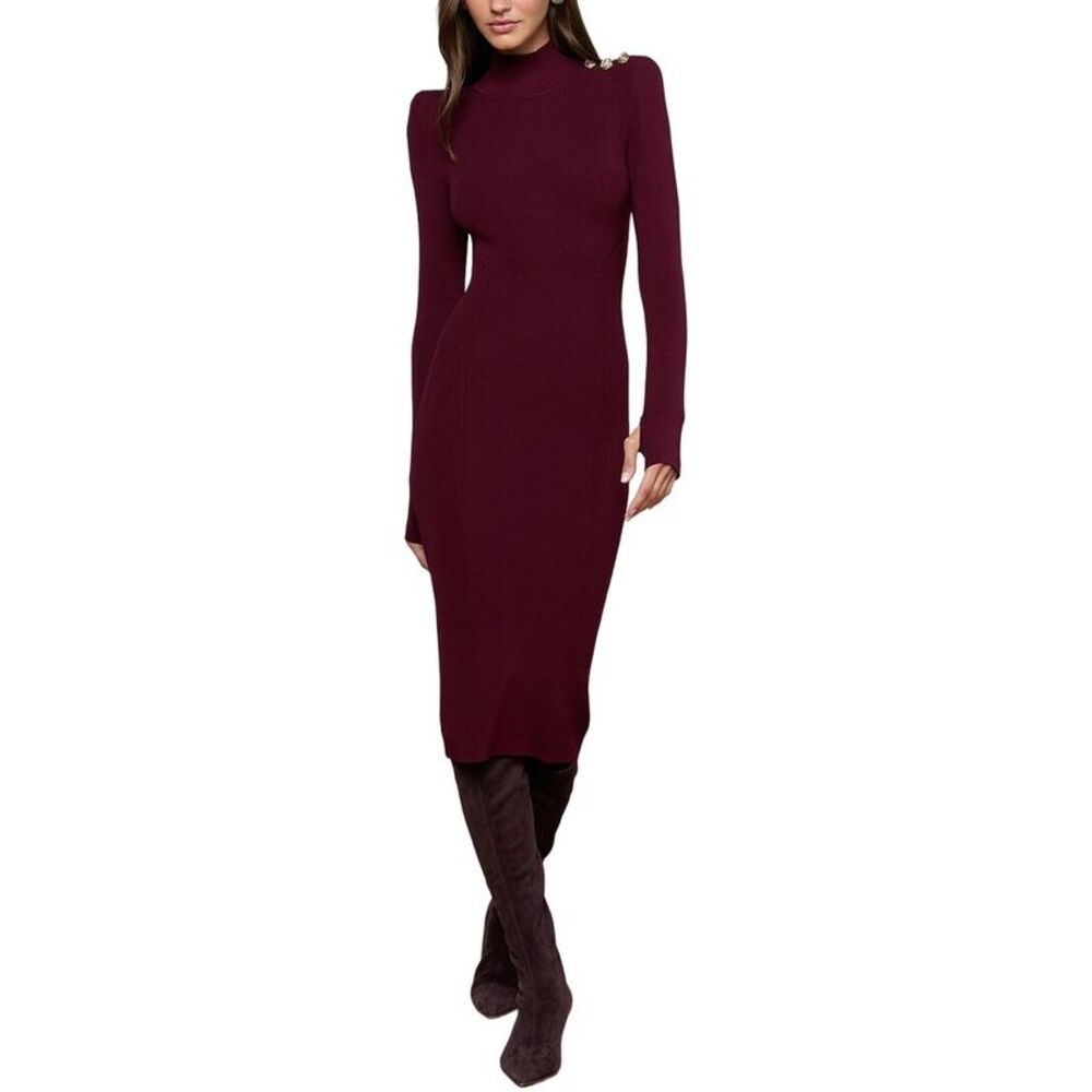 L’Agence Womens Larelle Mockneck Dress